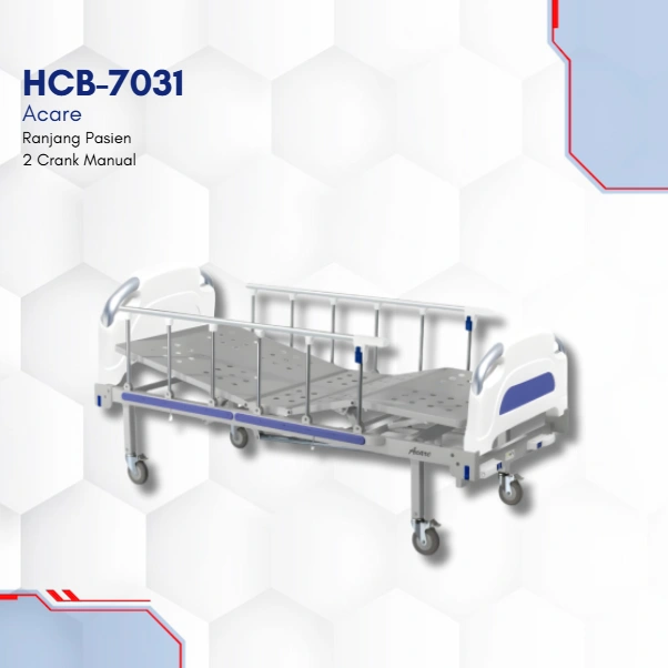 HCB-7031 Acare Ranjang Pasien 2 Crank Manual
