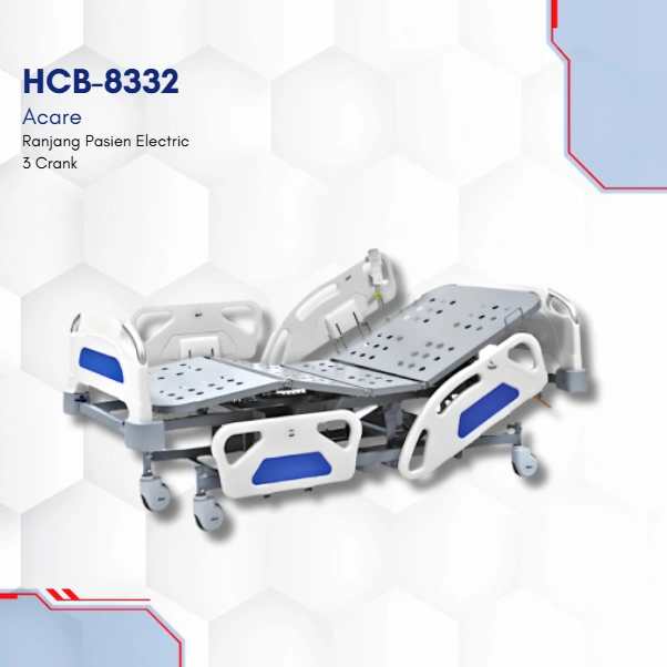 HCB-8332 Acare Ranjang Pasien 3 Crank Electric