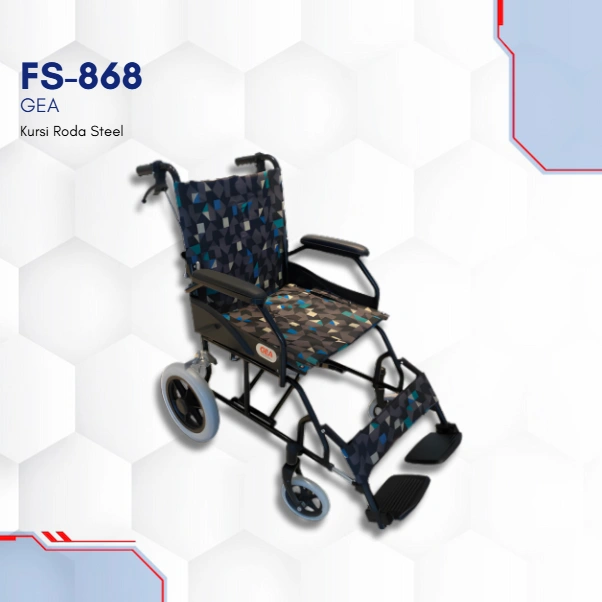 FS-868 GEA Kursi Roda Black Steel