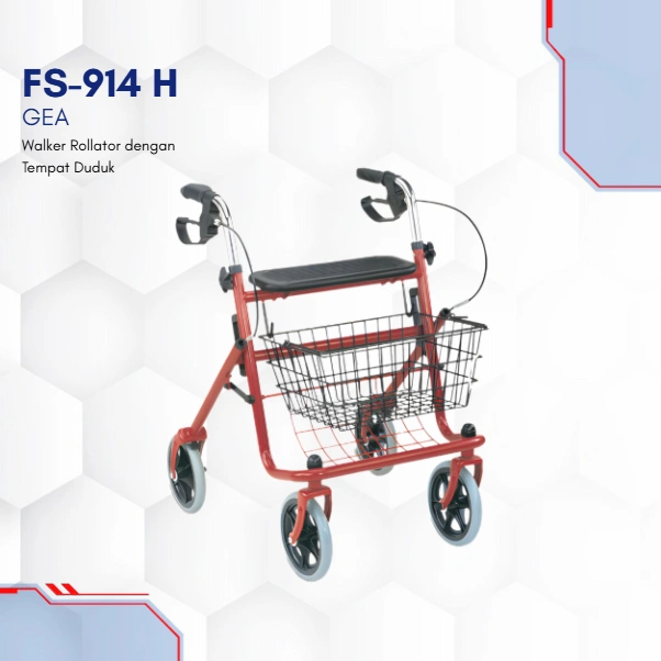 FS-914 H GEA Walker Rollator dengan Tempat Duduk