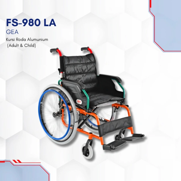 FS-980 LA GEA Kursi Roda Aluminium (Adult & Child)