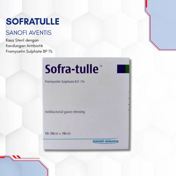 Sofratulle 10 X 10 CM Kasa Steril Luka